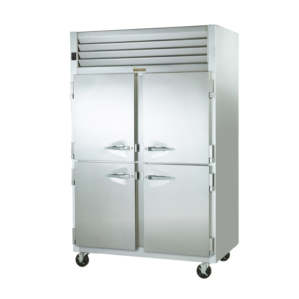 206-G20000 52 1/10" Two Section Reach In Refrigerator, (4) Left/Right Hinge Solid Doors, 115...