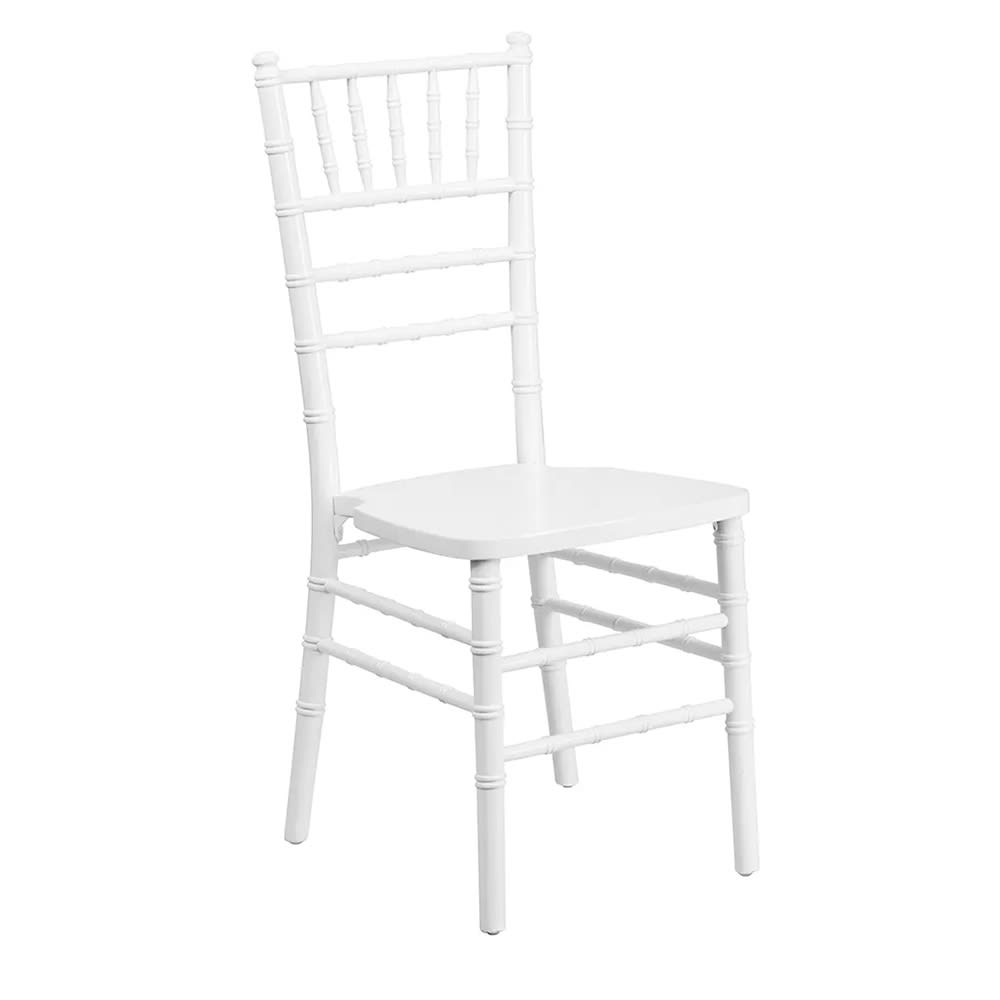 999-M108 Chiavari Chair - Acacia Wood, White