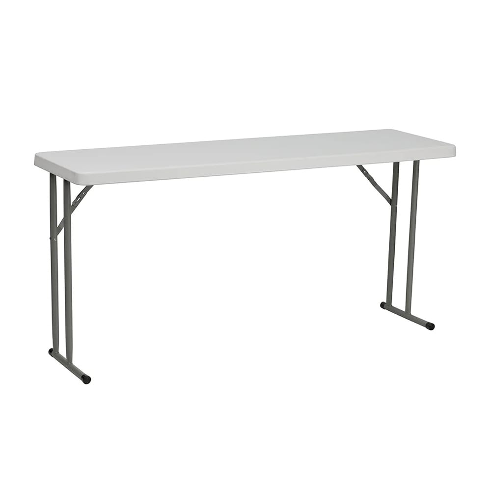 999-M223 Rectangular Folding Training Table w/ Granite White Plastic Top - 60"W x 18"D...