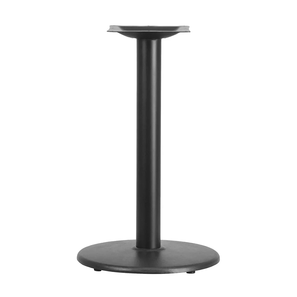 999-M191 Black Powder Coated Cast Iron Table Base - 30"H Dining Height, For 24-30" Roun...