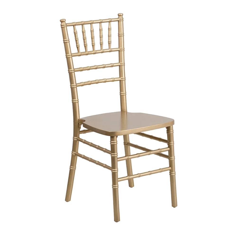999-M075 Chiavari Chair - Acacia Wood, Gold