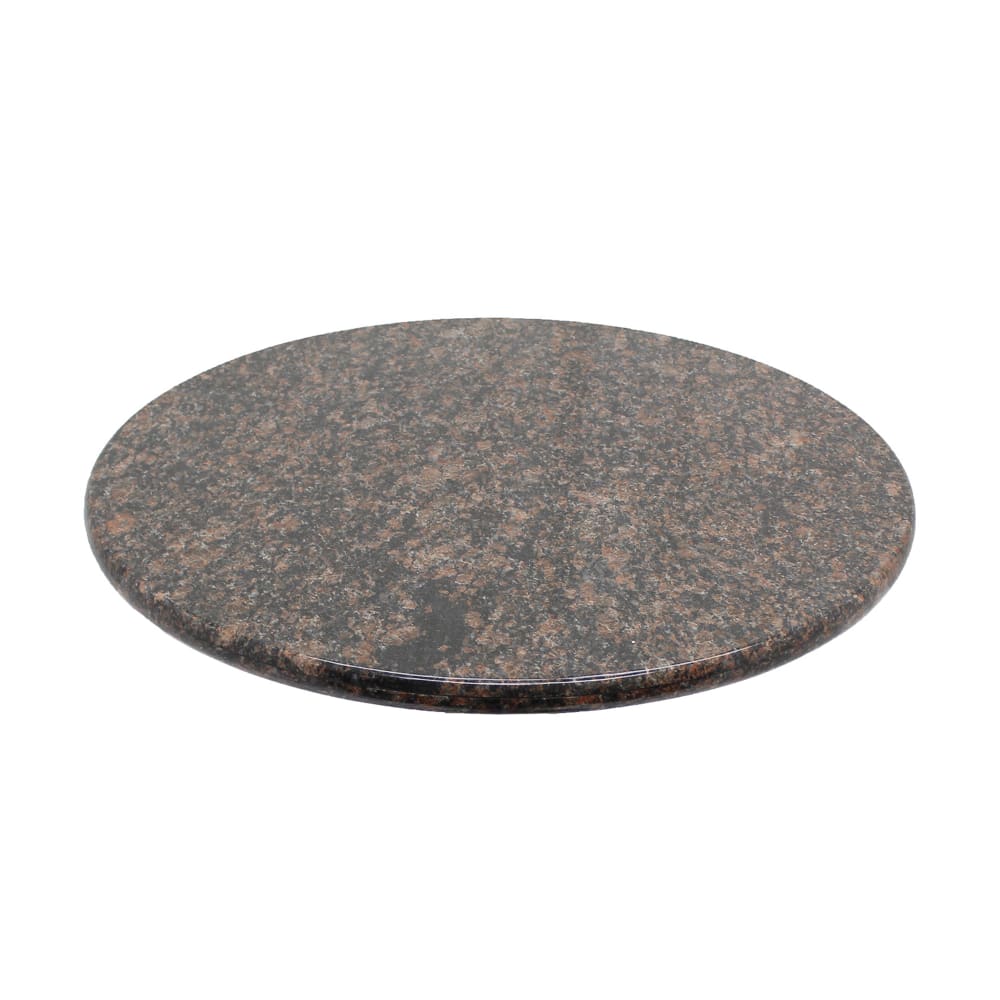 628-G21548RD 48" Round Granite Table Top, Tan Brown