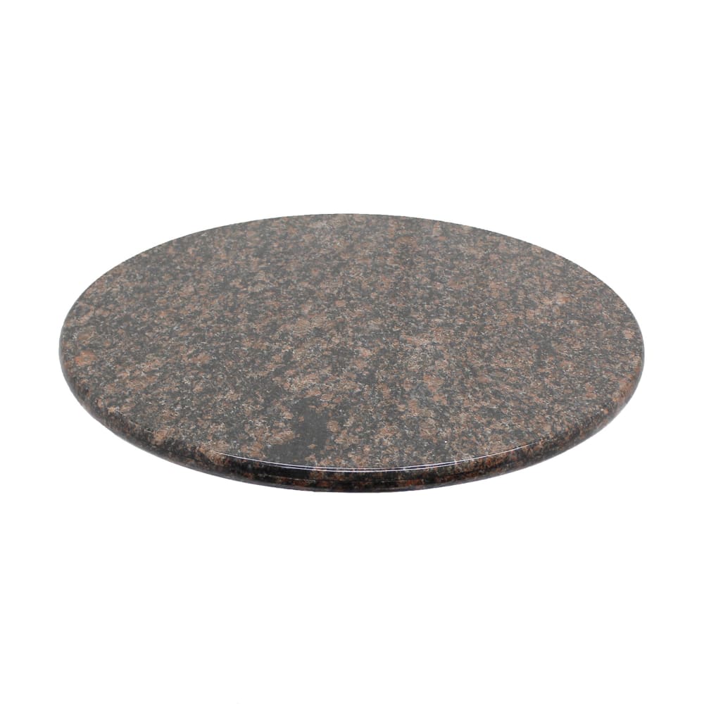 628-G21536RD 36" Round Granite Table Top, Tan Brown