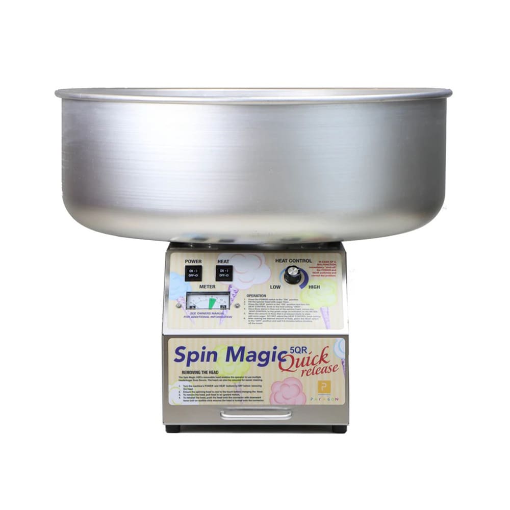 610-7105200QR Spin Magic 5 Quick Release Cotton Candy Machine w/ Metal Bowl, 120v