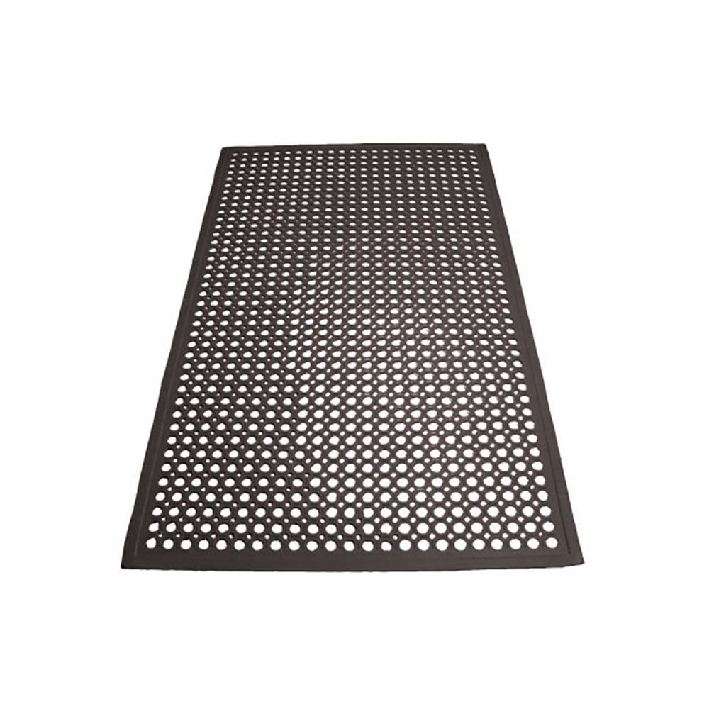 080-RBM35KR Anti Fatigue Floor Mat w/ Beveled Edges, Rolled, Rubber, 3 x 5 x 1/2", Black