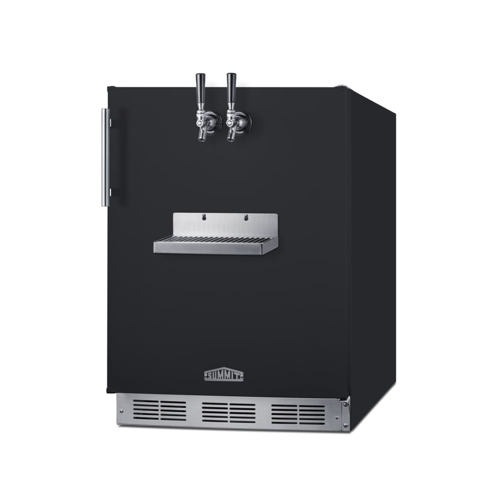 162-SBC58BFRTPCFADA 24" Front Tap Cold Brew Dispenser w/ (2) Keg Capacity - Black, 115v