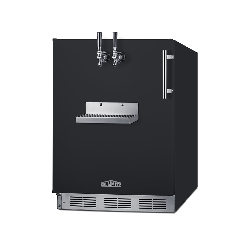 162-SBC58BFRTPCFADAL 24" Front Tap Cold Brew Dispenser w/ (2) Keg Capacity - Black, 115v