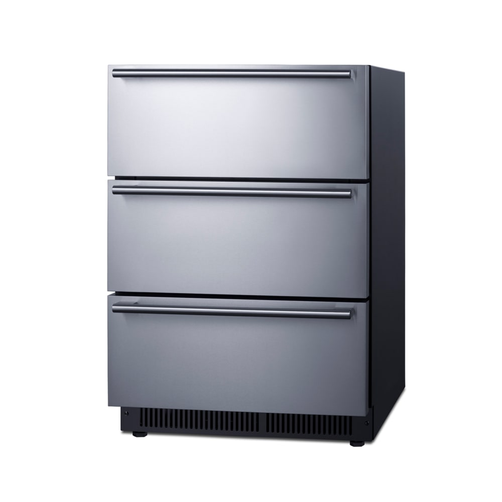 162-SP6DS3DOS 24" Undercounter Refrigerator w/ (1) Section & (3) Drawers, 115v