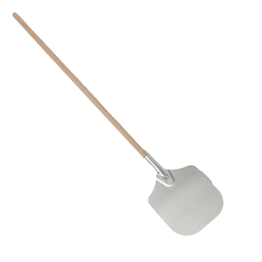 166-6412 64" Pizza Peel w/ 14" x 12", Aluminum Blade, Wood Handle