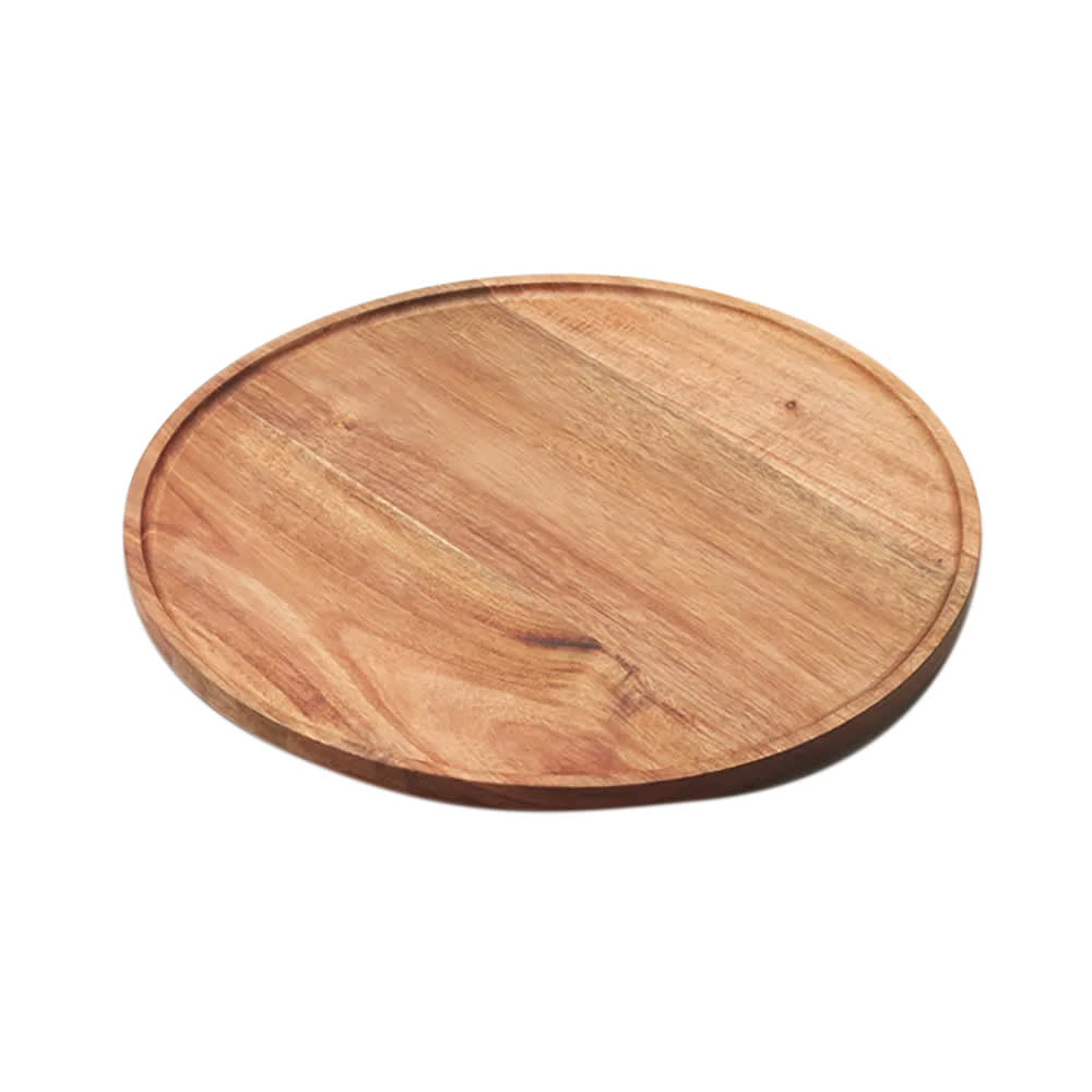166-ATP14 14" Round Serving Board - Acacia Wood