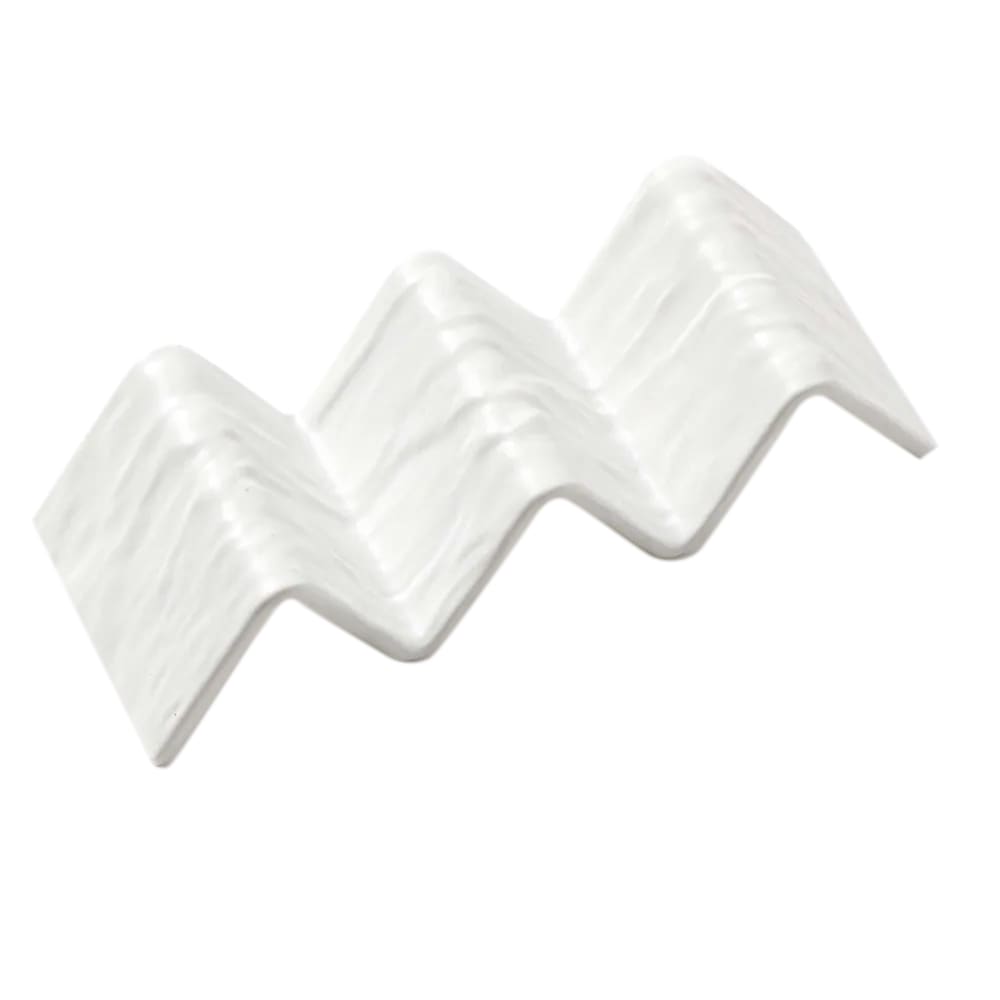 166-THMW3 Taco Holder - Holds 2 to 3 Tacos, Melamine, White