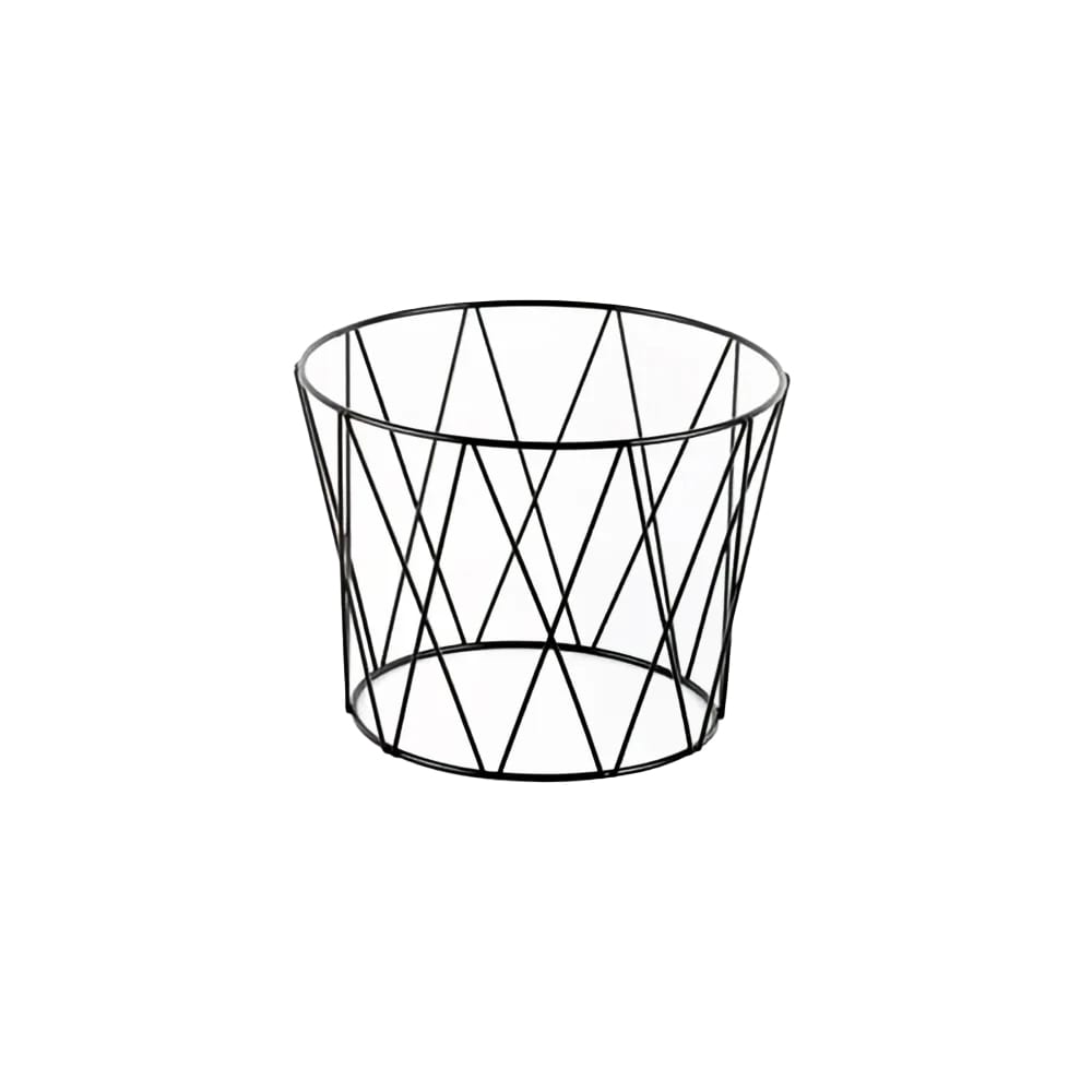166-DPS797 Drum Pizza Stand, Wrought Iron/Black
