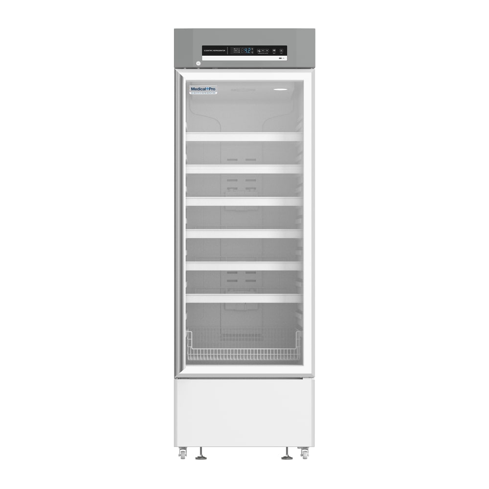 338-MP14RGHC 25 3/5" Reach In Pharmacy Refrigerator w/ Glass Door - Temperature Alarm, 115v