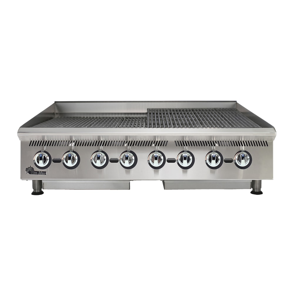 062-8148RCBBLP 48" Ultra-Max® Gas Charbroiler w/ Cast Iron Grates - Liquid Propane