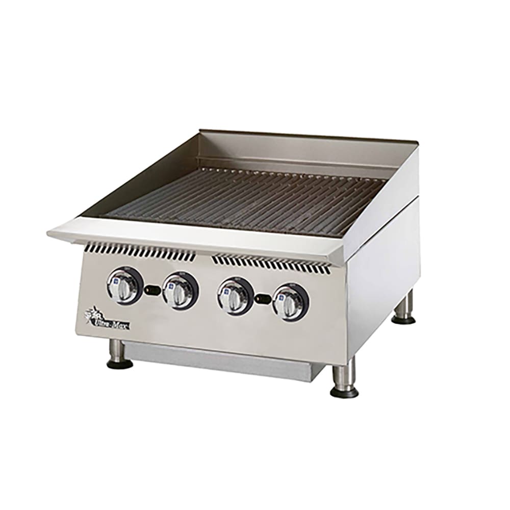062-8024CBLP 24" Ultra-Max® Gas Charbroiler w/ Cast Iron Grates - Liquid Propane