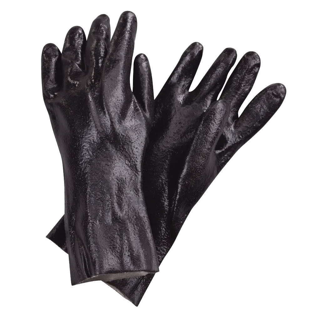 094-887 Dishwashing Gloves, PVC,18", One Size, Rough Grip