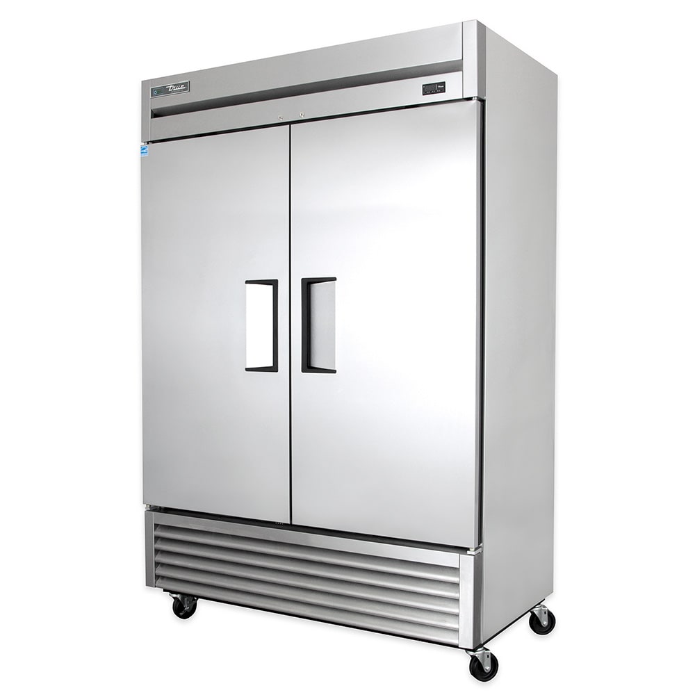 598-TSET49HC 54" Two Section Reach In Refrigerator, (2) Left/Right Hinge Solid Doors, 115v