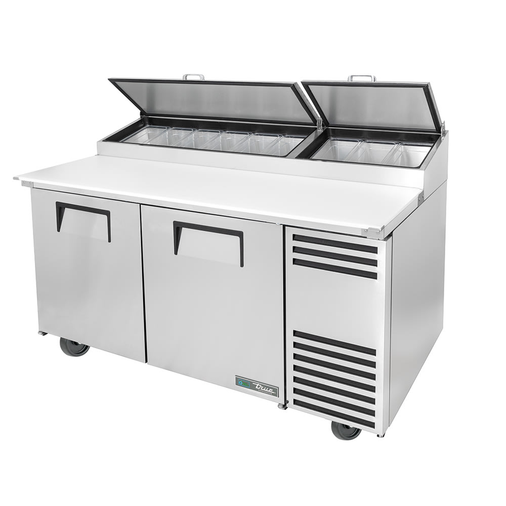 598-TSETPPAT67HC 67" TPPAT Series Pizza Prep Table w/ Refrigerated Base, 115v