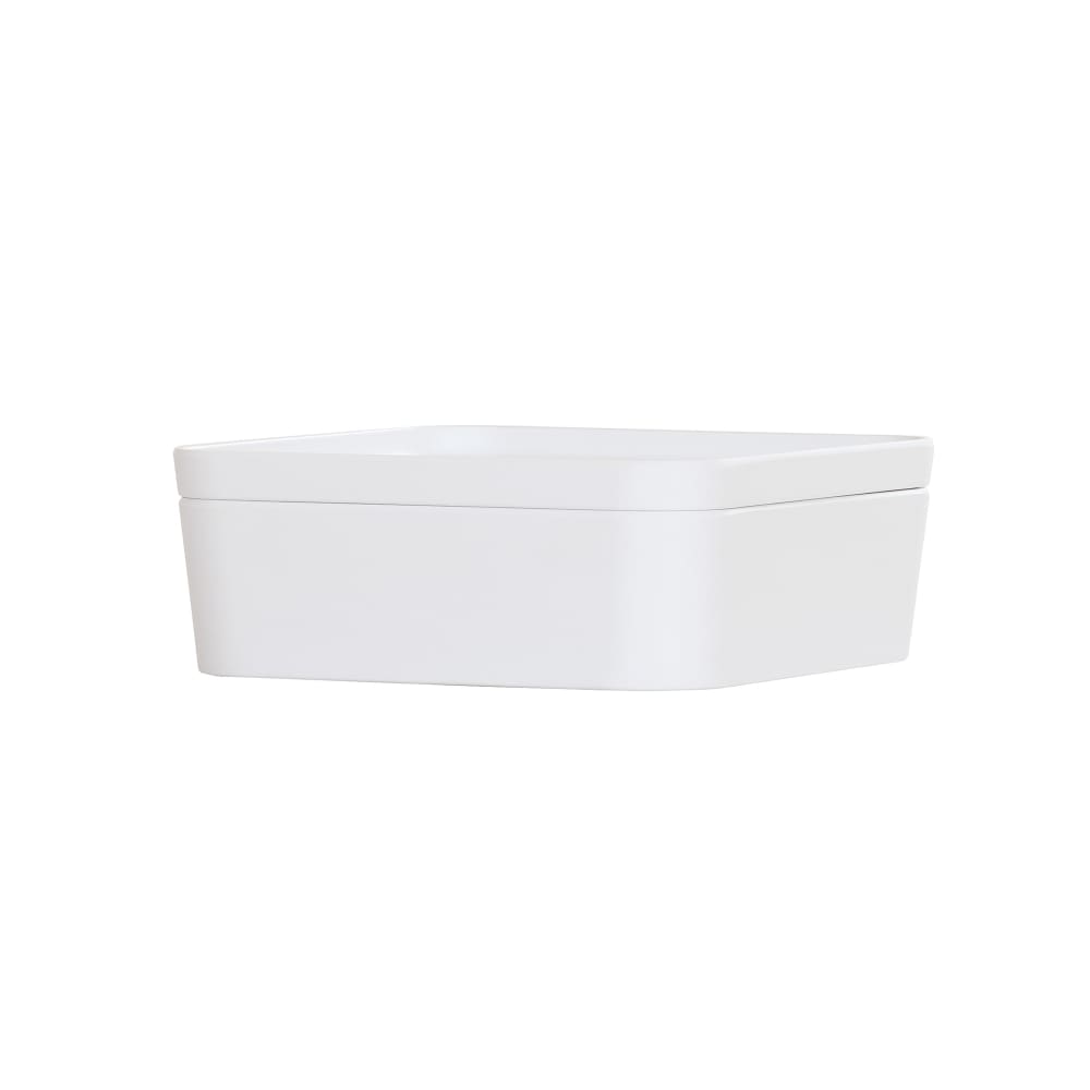 151-24130815 Bento Box - 8 1/4" x 8 1/4" x 3", Melamine, White