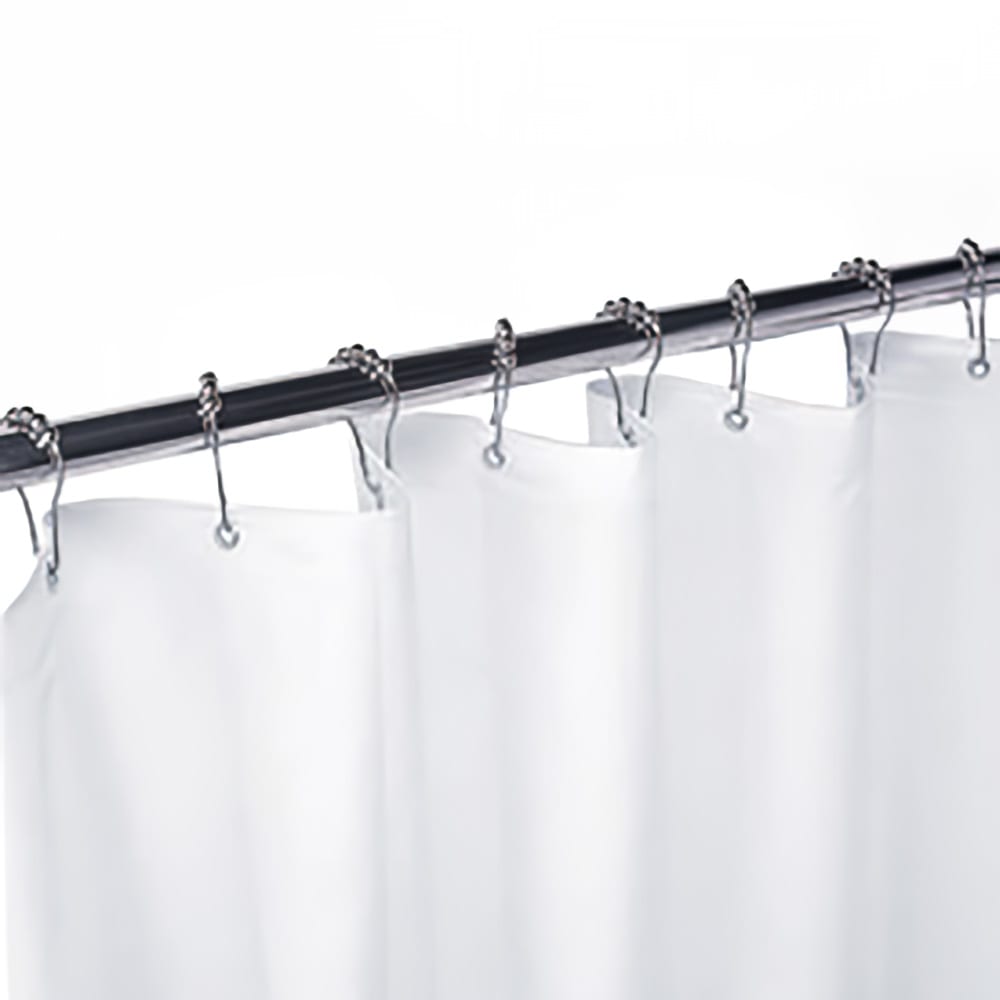 948-100SC42X72 42" x 72" Shower Curtain w/ Grommets - Matte White, Vinyl