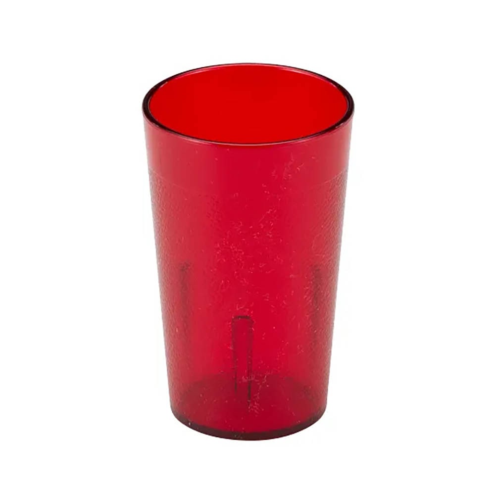 144-2000P156 22 oz Ruby Red Textured Plastic Tumbler