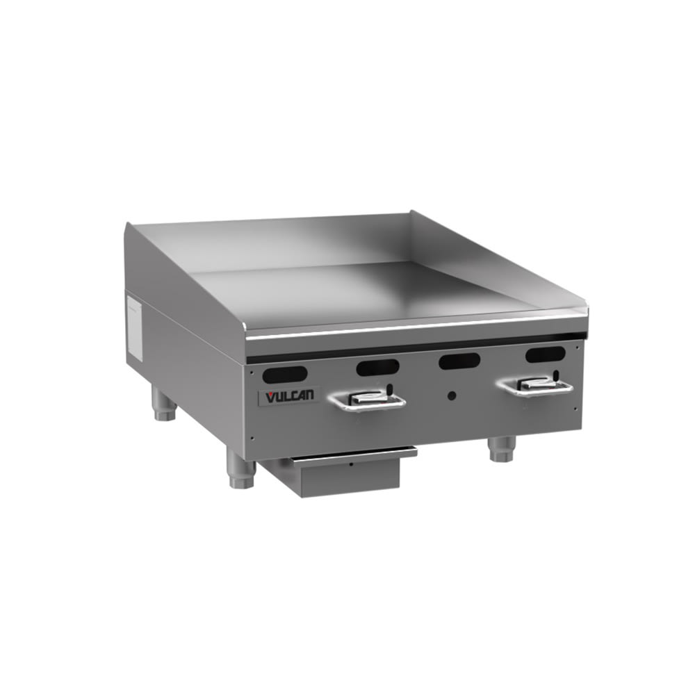 207-VMG24NG 24" Gas Griddle w/ Manual Controls - 1" Steel Plate, Natural Gas