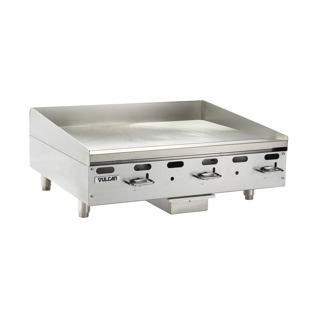 207-VMG36102 36" Gas Griddle w/ Manual Controls - 1" Steel Plate, Liquid Propane