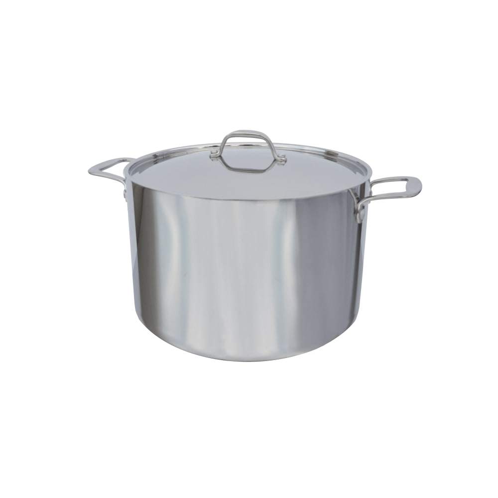 084-105216 12 qt Tri Ply Stock Pot w/ Cover