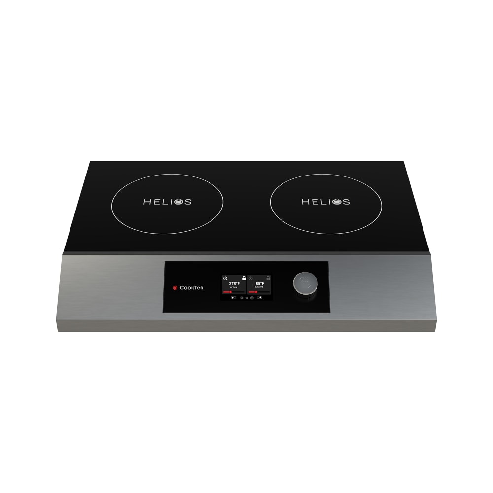 084-HTF9500SS251 Helios Countertop Commercial Induction Cooktop w/ (2) Burners, 240v