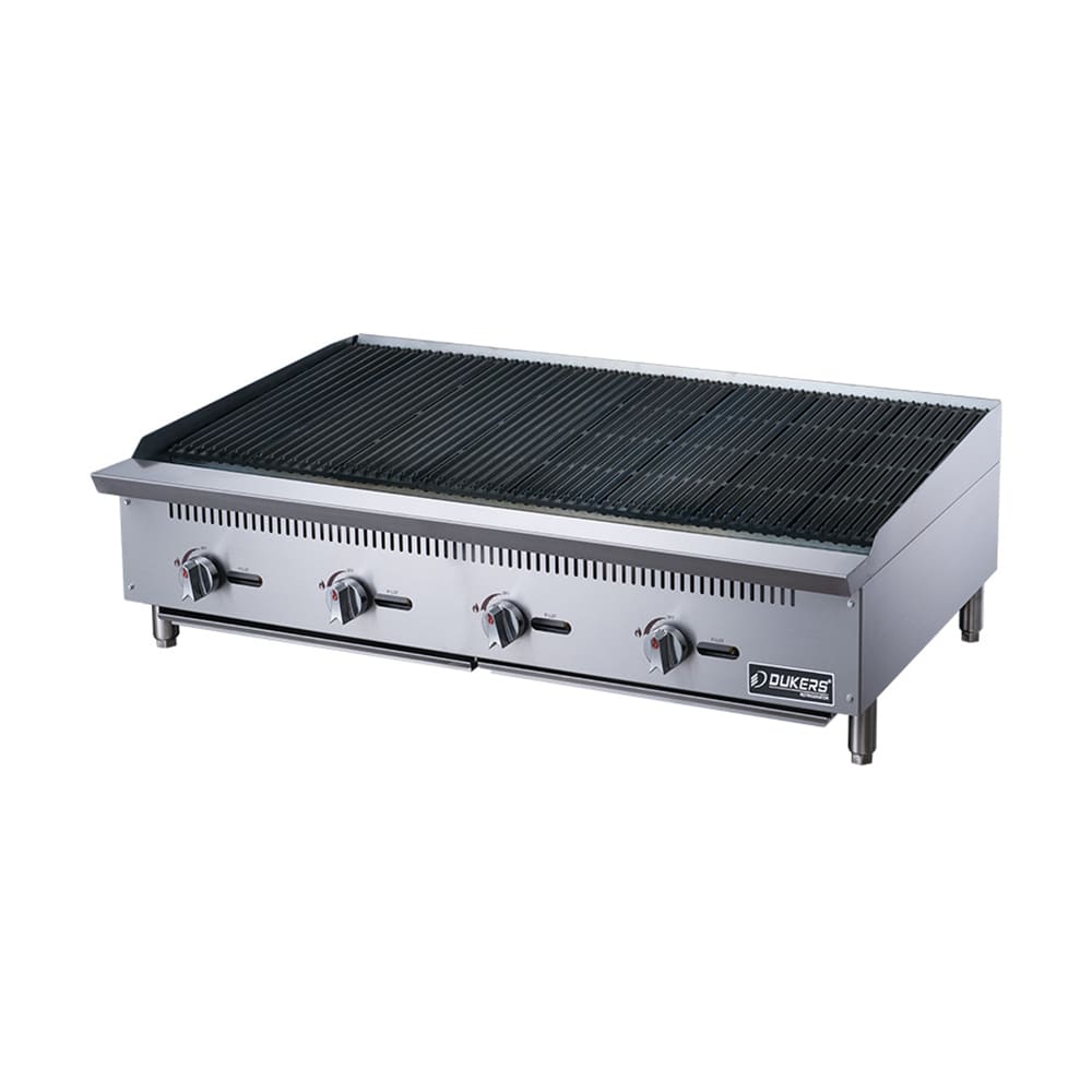 060-DCCB48 48" Gas Charbroiler w/ Cast Iron Grates - Convertible