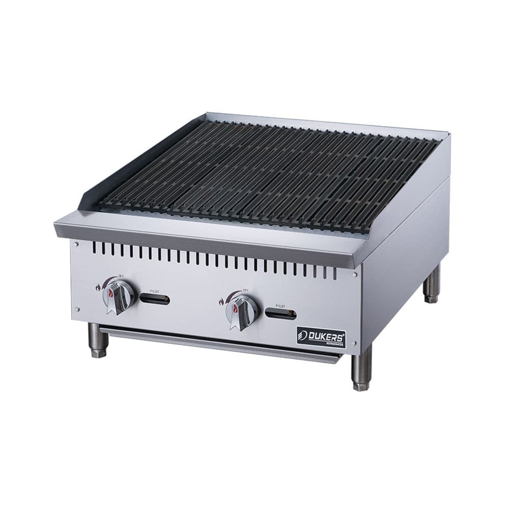 060-DCCB24 24" Gas Charbroiler w/ Cast Iron Grates - Convertible