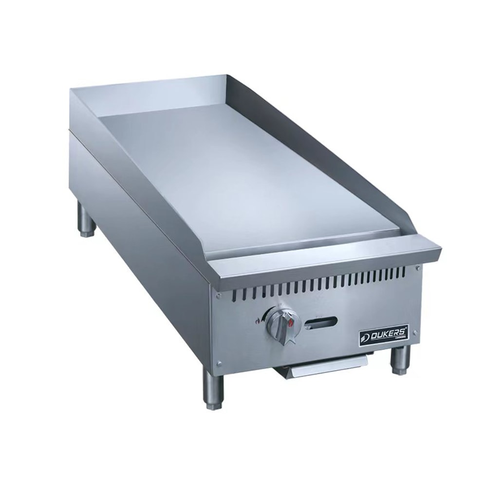 060-DCGMA12 12" Gas Griddle w/ Manual Controls - 1" Steel Plate, Convertible