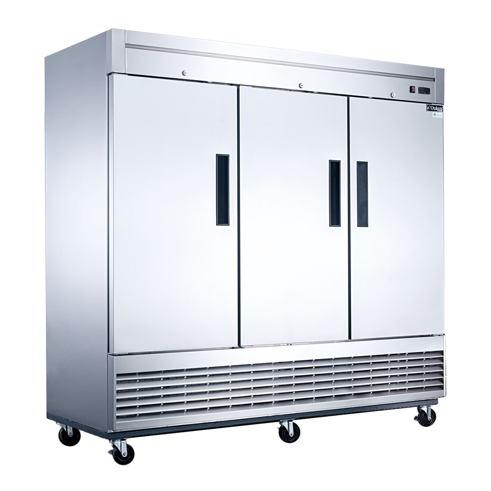 060-D83F 82 5/8" Three Section Reach In Freezer, (3) Left/Right Hinge Solid Doors, 115v