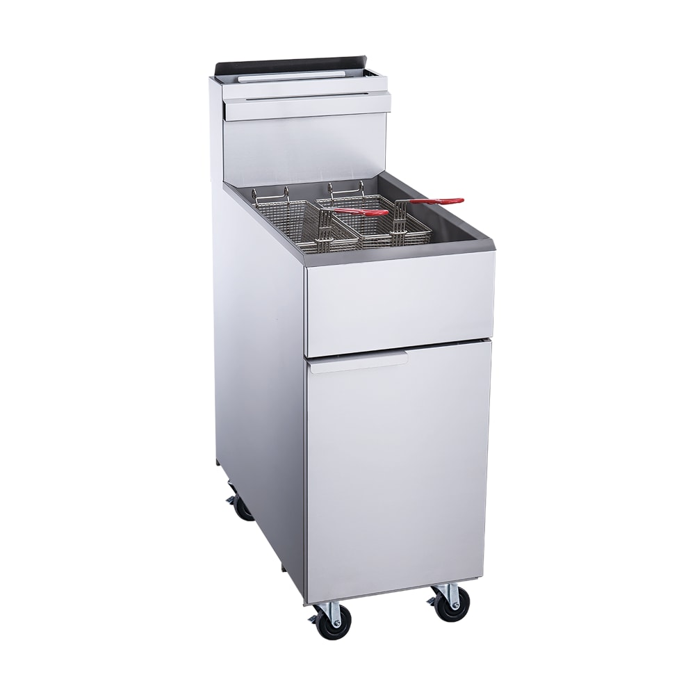 060-DCF3NG Gas Fryer - (1) 40 lb Vat, Floor Model, Natural Gas