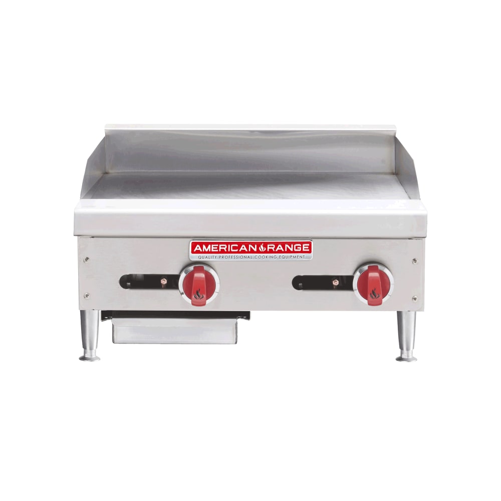 386-ARMG24LP 24" Gas Griddle - Manual, 3/4" Steel Plate, Liquid Propane