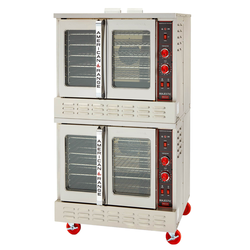 386-MSD2GGLP Double Full Size Liquid Propane Gas Convection Oven - 140,000 BTU