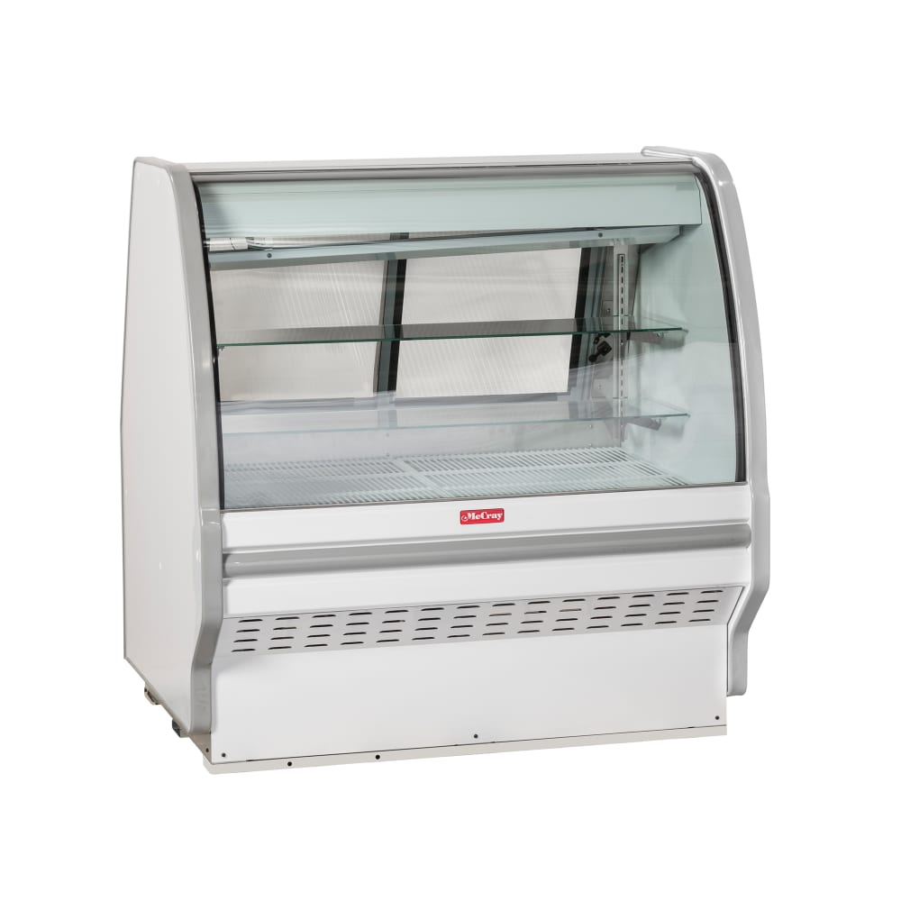 367-SCCBS40E8CBELED 99 1/2" Full Service Bakery Case w/ Curved Glass - (3) Levels, 115v