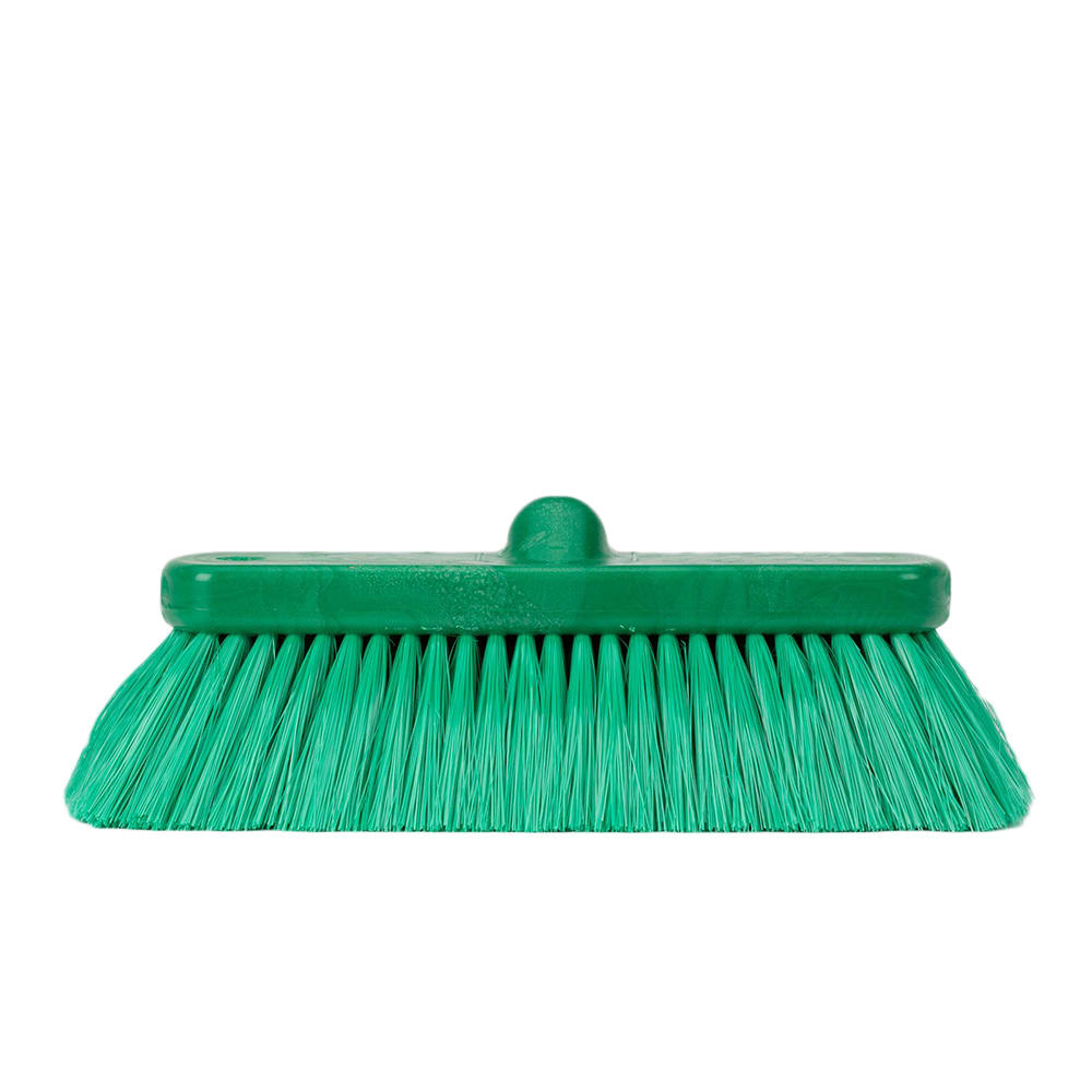 028-41278EC09 10" Flo-Thru Wall & Equipment Brush w/ Green Soft Nylex Bristles