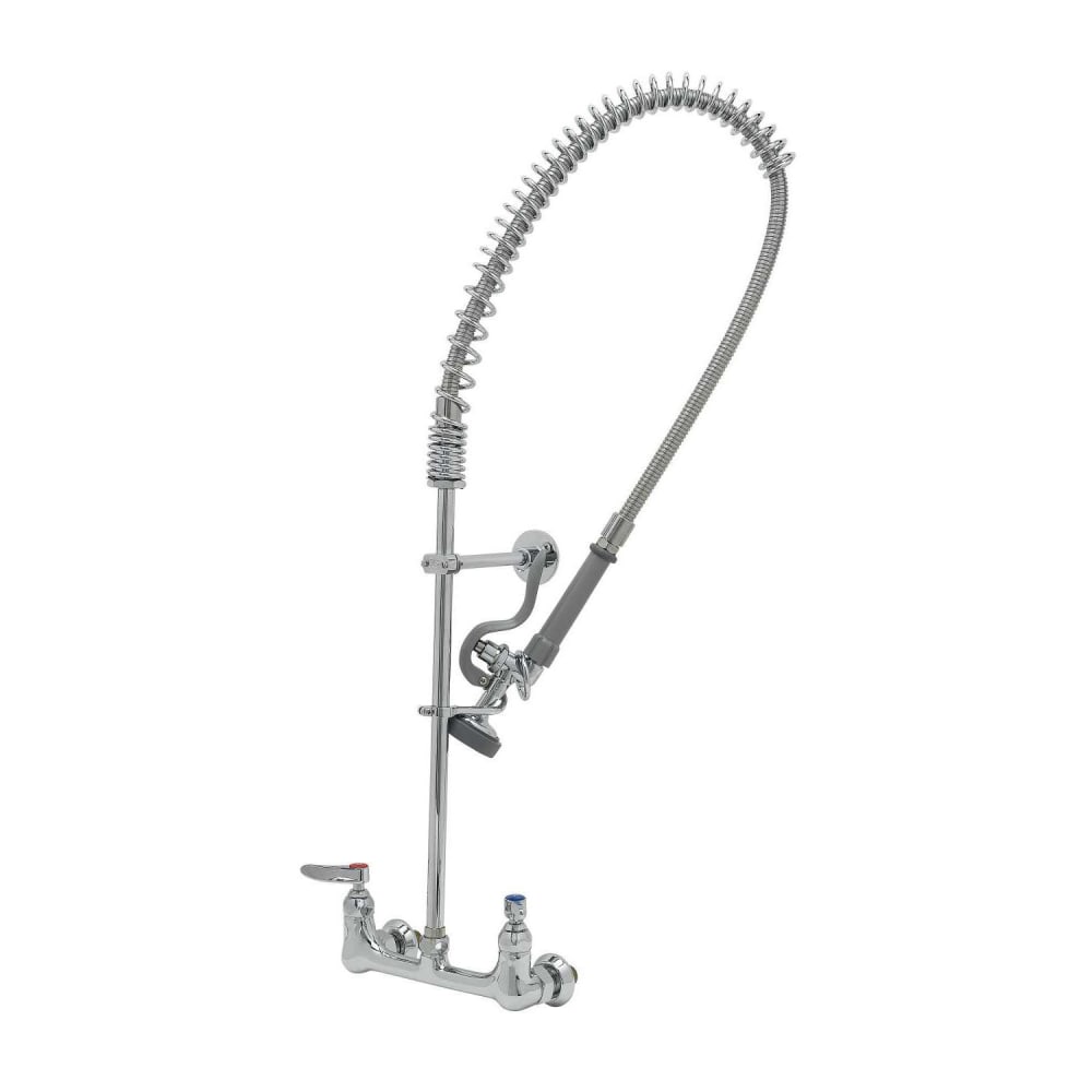 064-B0133EEB 33 5/16" Wall Mount Pre Rinse Faucet - 1.15 GPM, Base with Nozzle