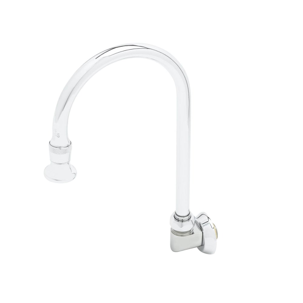 064-B0528 Swivel Gooseneck Spout, Wall Mounted, 5 3/4" Spread, Rose Spray