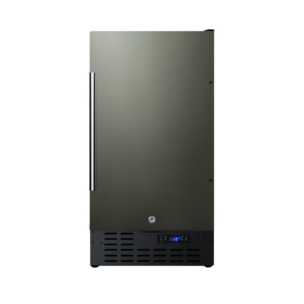 162-SCFF1842KSADA 18" Undercounter Freezer w/ (1) Solid Door - Black Stainless Steel, 115v