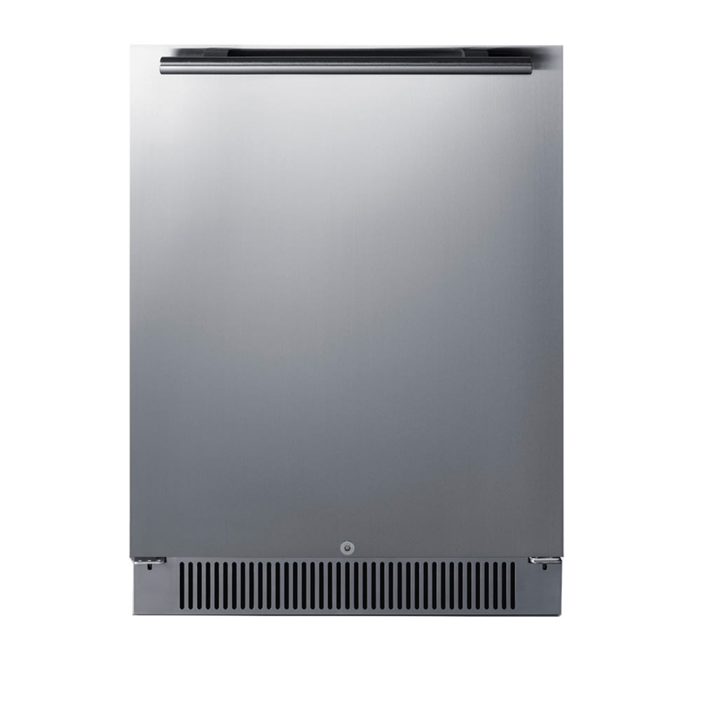 162-SPR623OS 24" Undercounter Outdoor Refrigerator w/ (1) Section & (1) Door, Black Cabi...