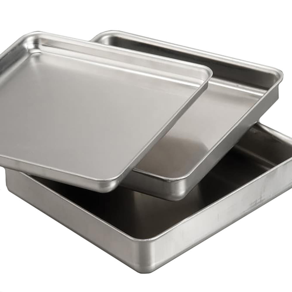 166-SQ1415 Straight Sided Deep Dish Pan, 14x14", 1 1/2" Deep, Aluminum