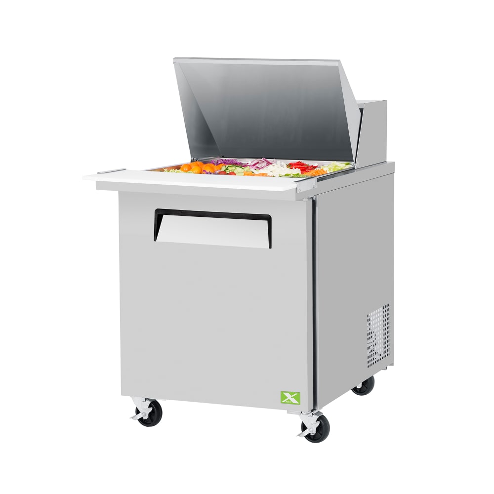 083-XST2812N6 27 1/2" X-Line Mega Top Sandwich/Salad Prep Table w/ Refrigerated Base, 115v