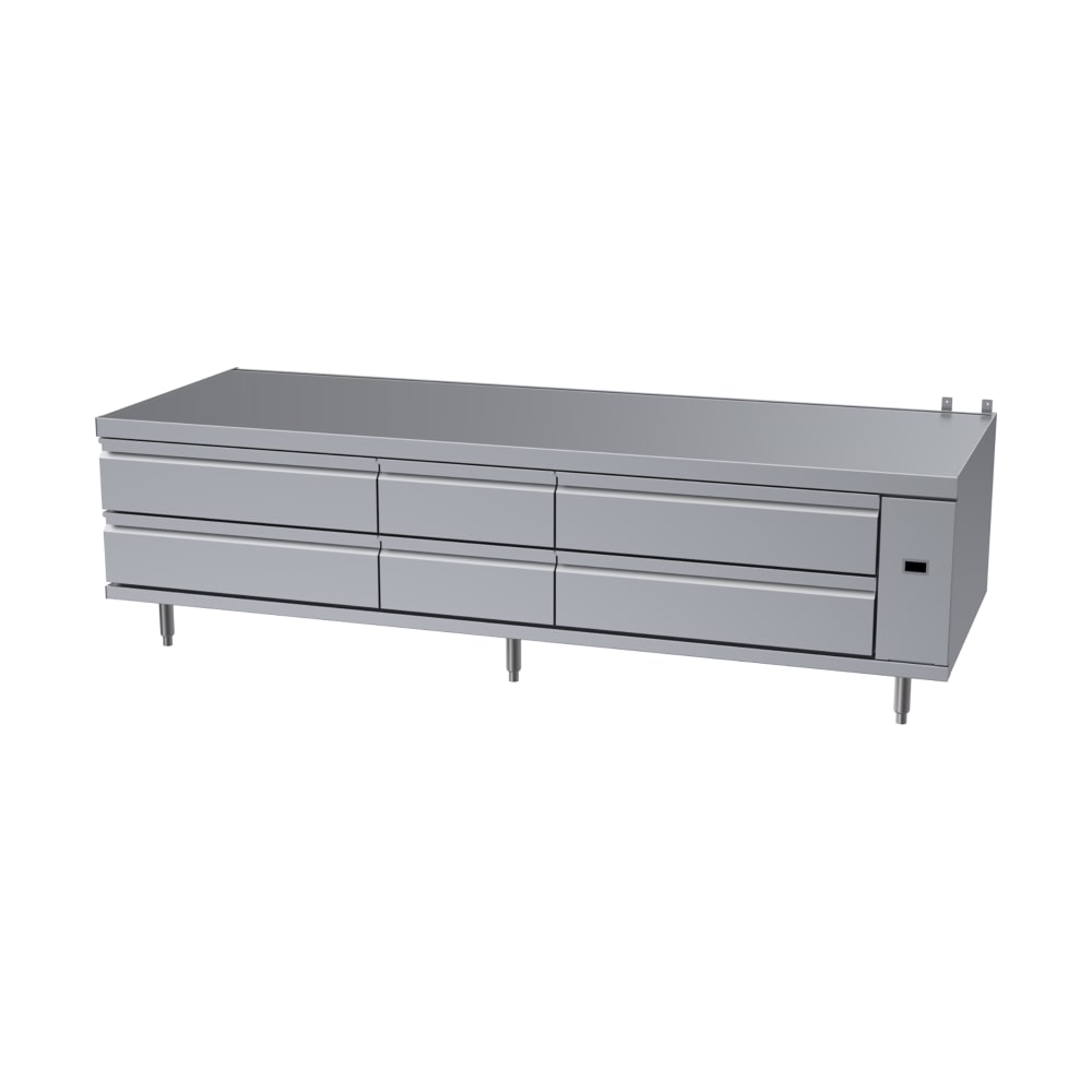 451-UN17R90 90" Polar Cuisine Chef Base w/ (6) Drawers - 115v