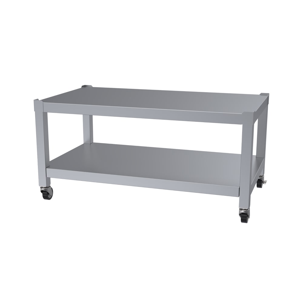 451-A4528798 48" Equipment Stand Base w/ Shelf, Swivel Casters, Stainless