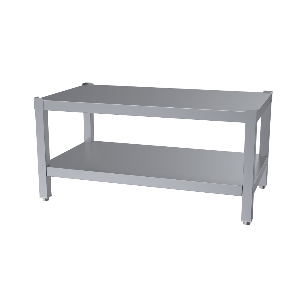 451-A4528799 Open Base 48" Equipment Stand, Adjustable Feet, Stainless