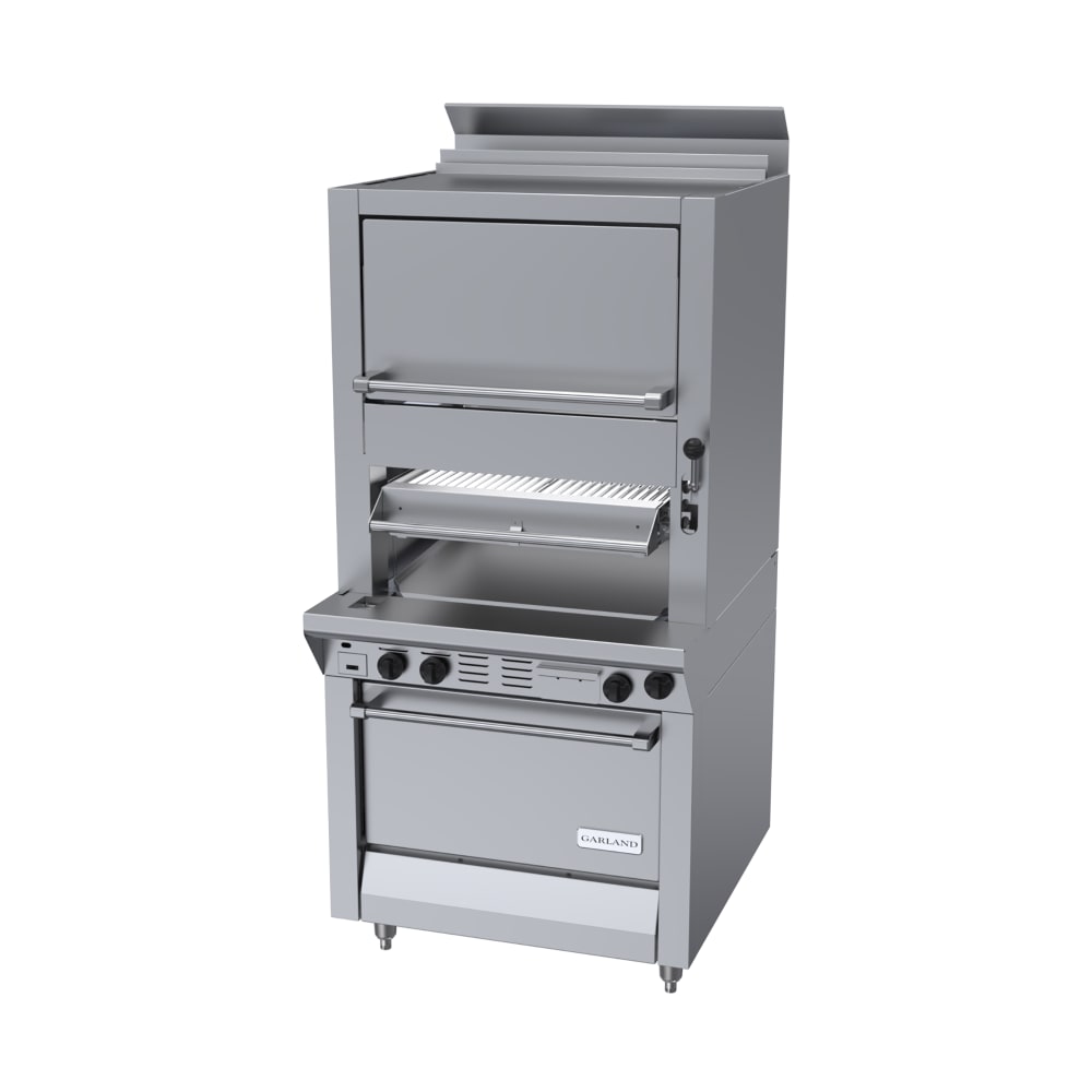 451-M100XRMNG Deck Type Broiler w/ Finishing Oven & Standard Oven Base, Natural Gas