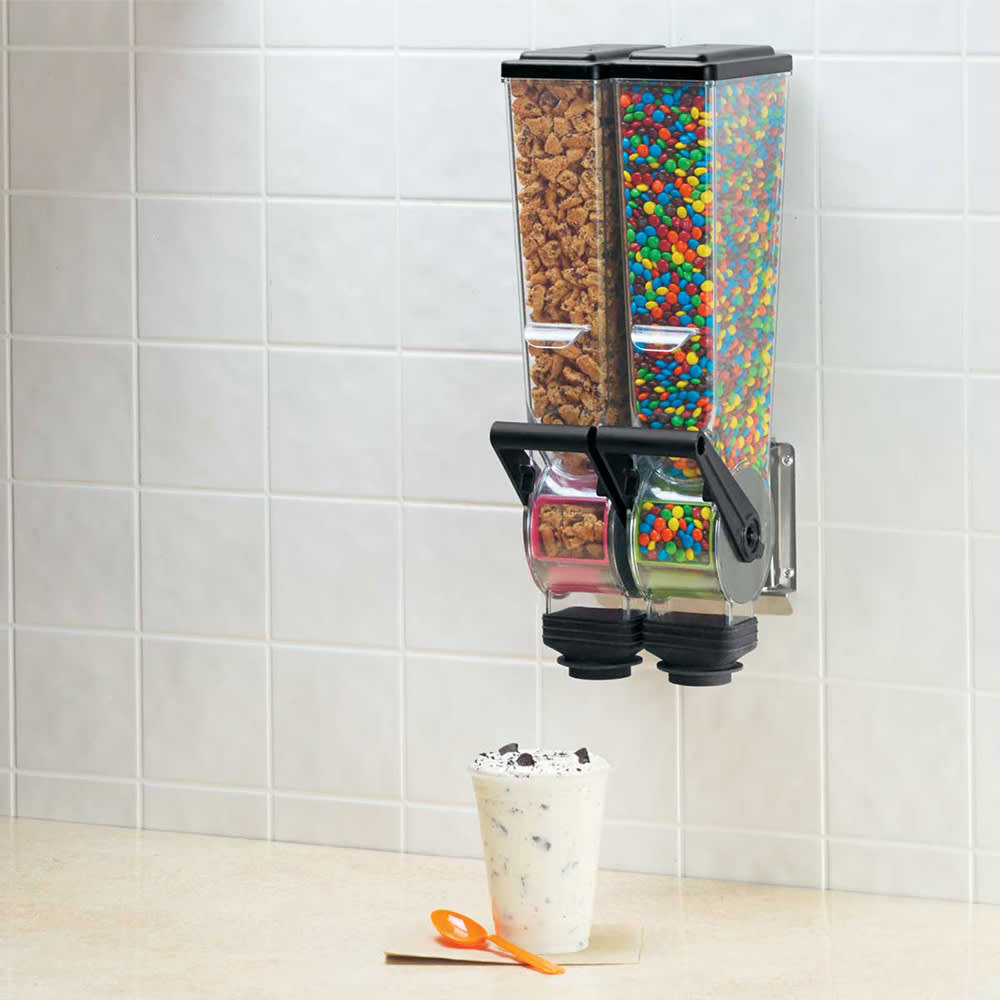 003-88760 Wall-Mount Topping Dispenser, (2) 2 liter Hoppers