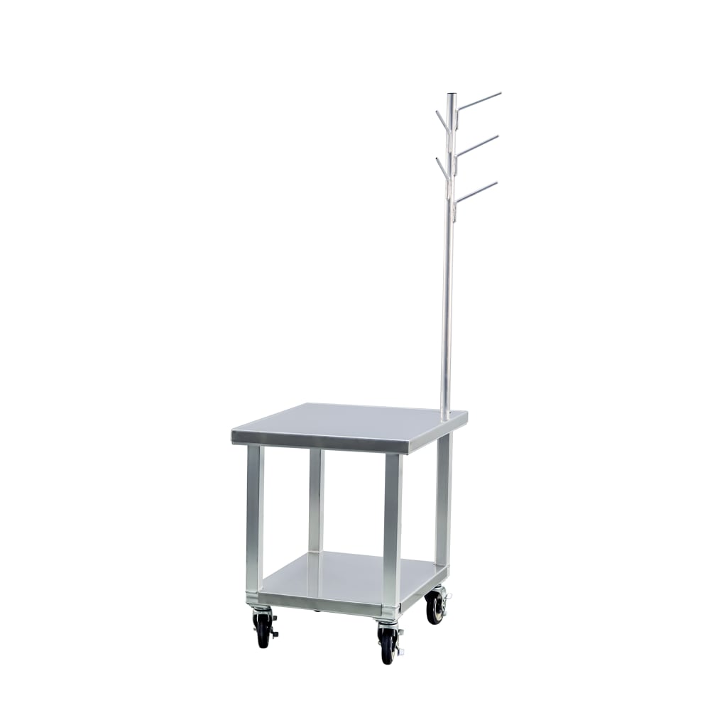 098-99738 29" Mixer Table w/ All Stainless Undershelf Base & Utensil Rack, 23"D